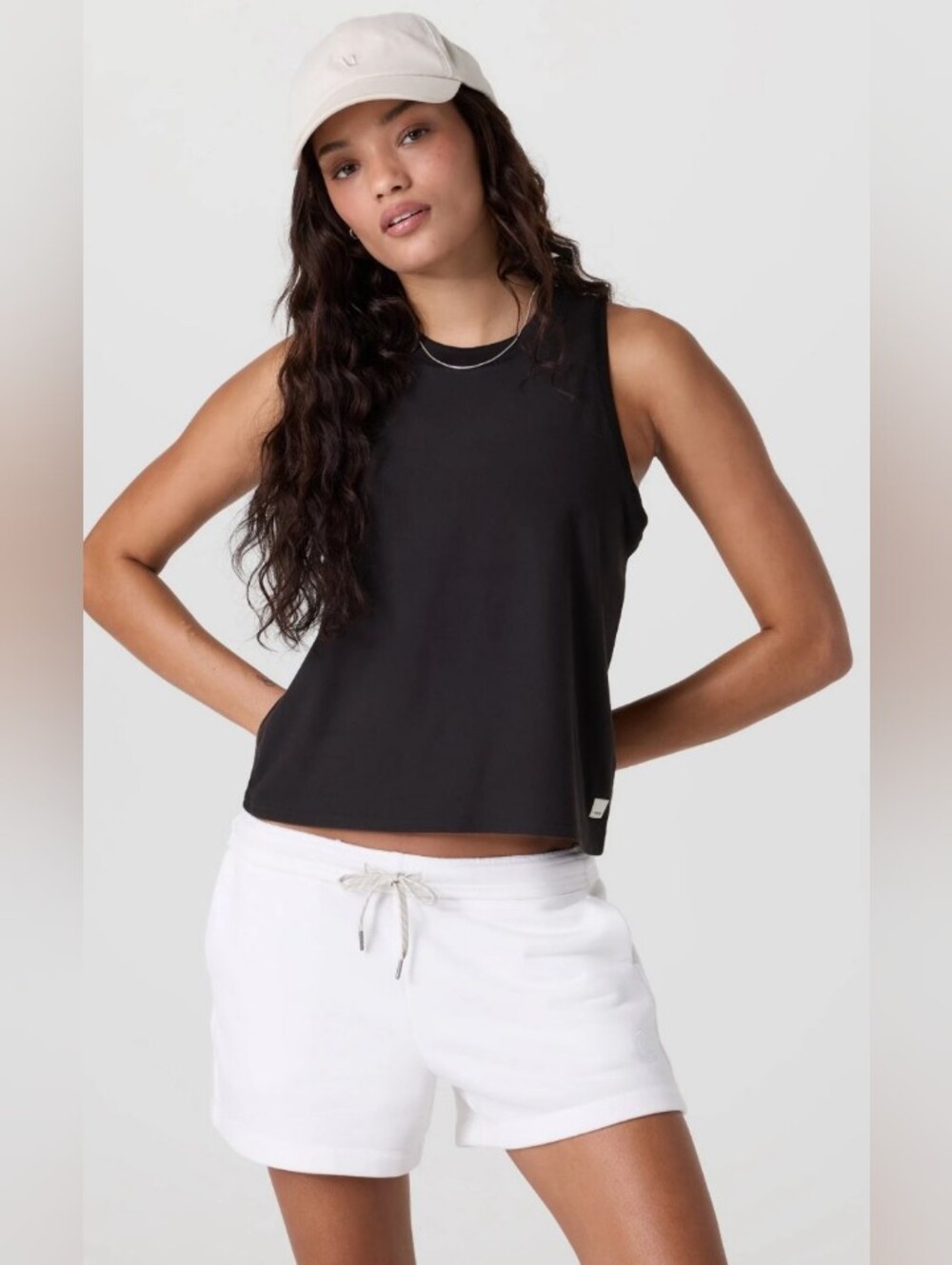 Vuori Energy Tank Crop Relaxed NEW XS Black
